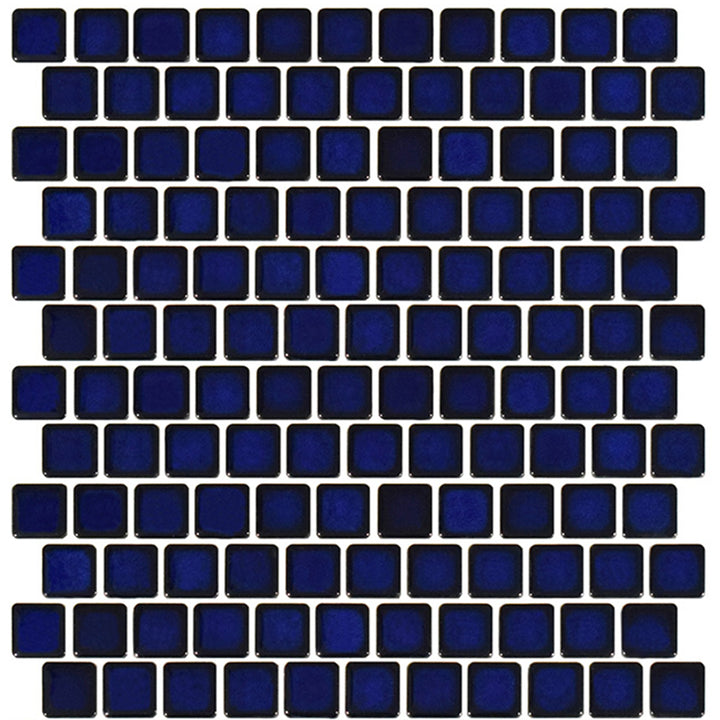 PEB-191 - Royal Blue, 1" x 1" - Porcelain Pool Tile - Fujiwa