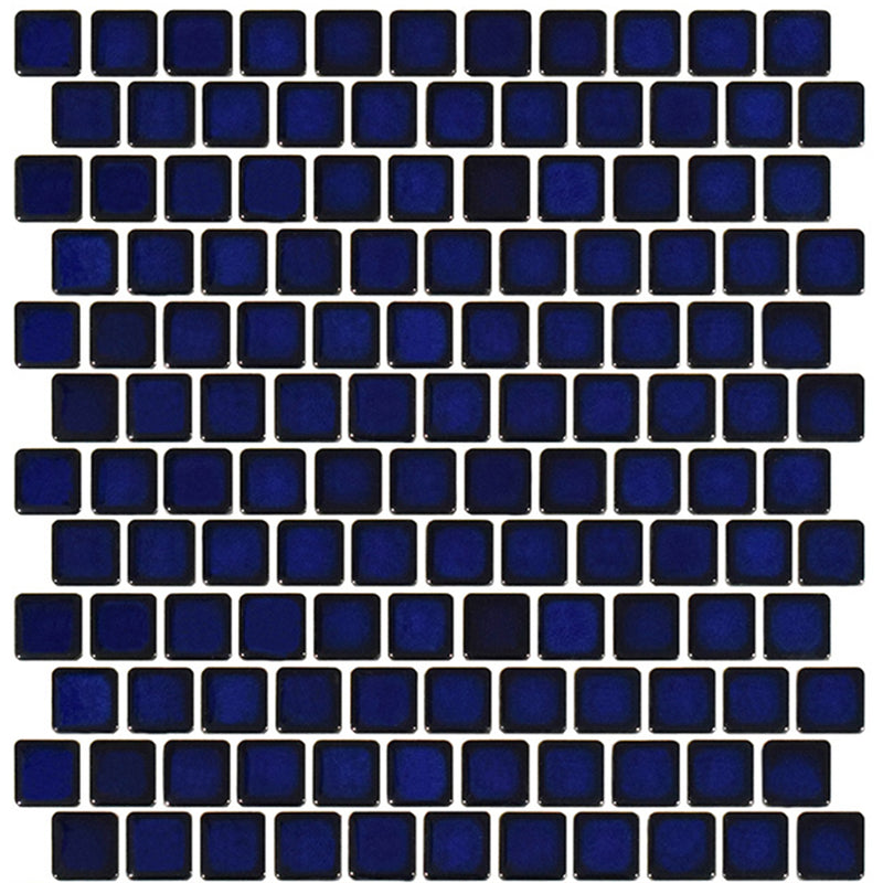 PEB-191 - Royal Blue, 1" x 1" - Porcelain Pool Tile - Fujiwa