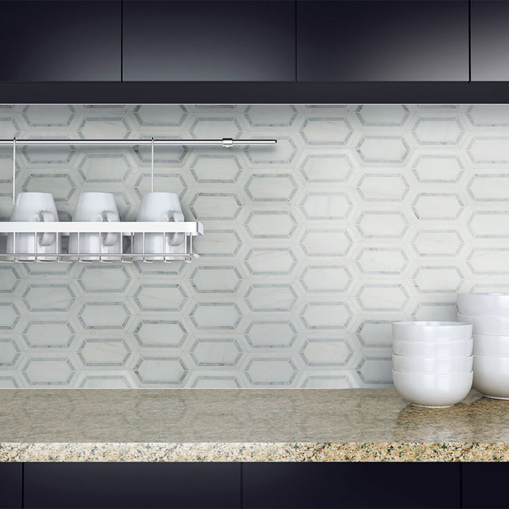 Bianco Dolomite Pavilion Picket | Stone Tile for Kitchen and Bath