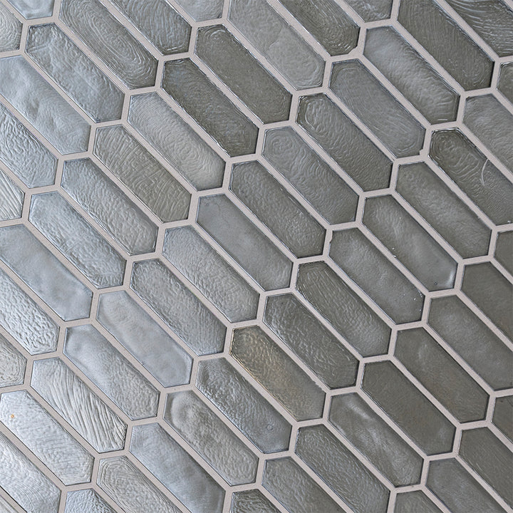 Pixie Grigia, Glass Tile | SMOT-GLSPK-PIXGRI6MM | Hexagon Tile by MSI