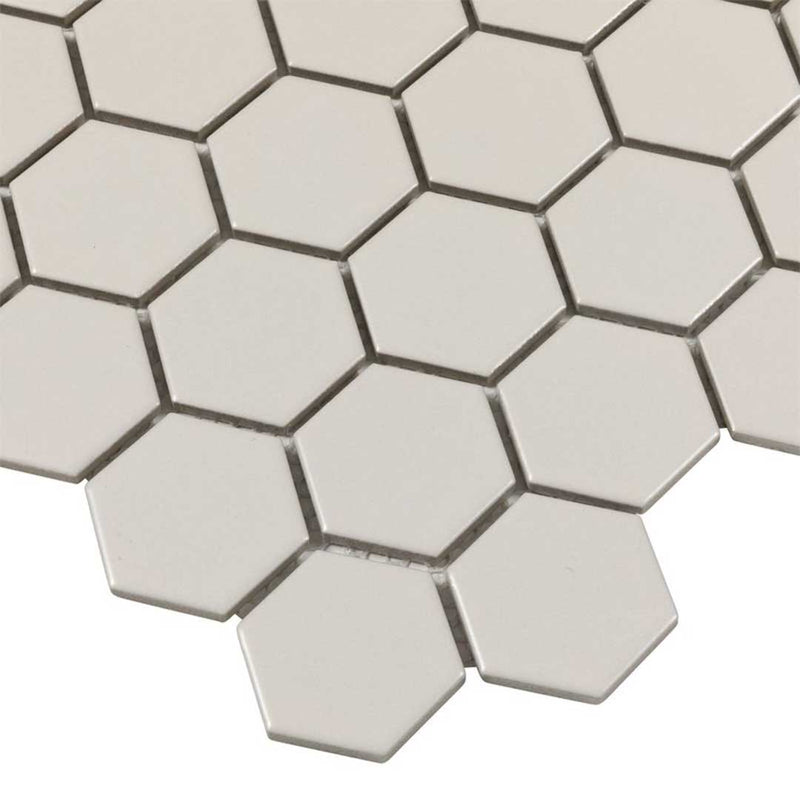 Porcelart Pearl Matte, Hexagon Porcelain Tile | Anthology