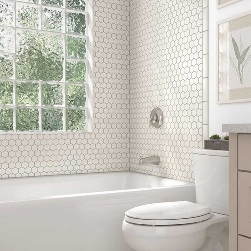 Porcelart Pearl Matte, Hexagon Porcelain Tile | Anthology