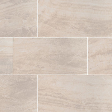 Praia Crema, 12" x 24" Porcelain Tile | Floor Tile by MSI