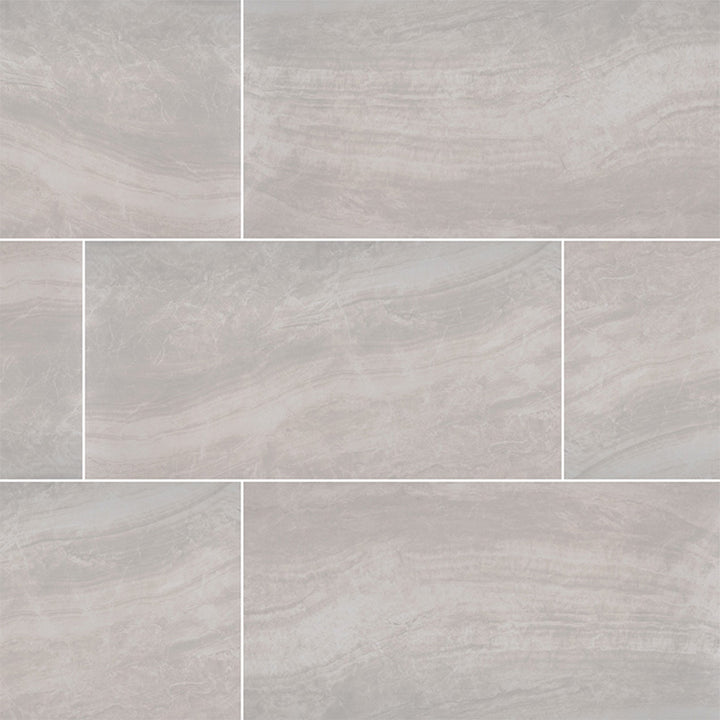 Praia Grey, 12" x 24" Porcelain Tile | Floor Tile by MSI