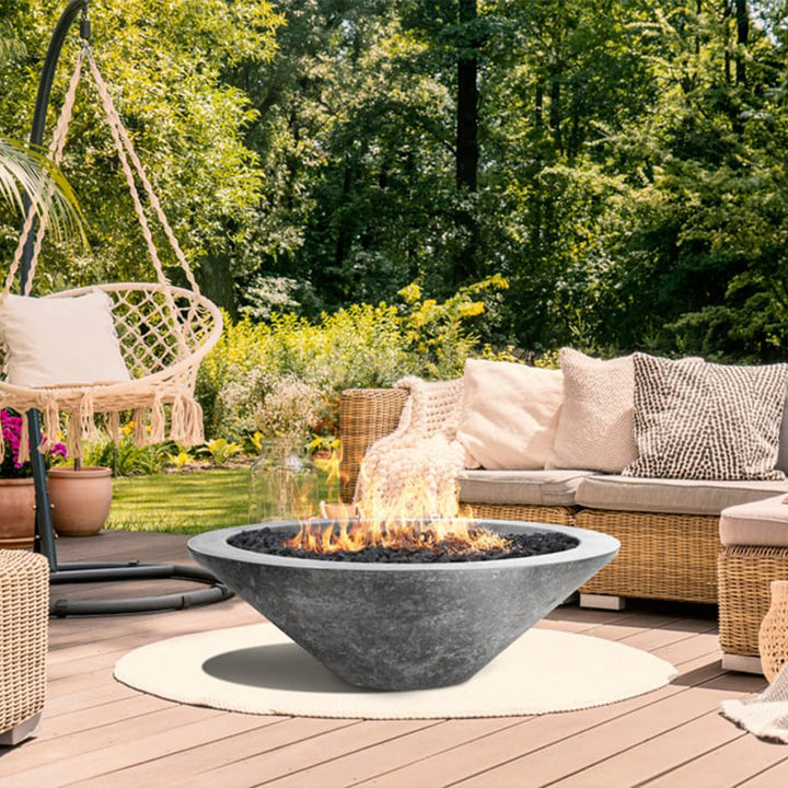 Prism Hardscapes Embarcadero Fire Bowl | Outdoor Gas Fire Pit