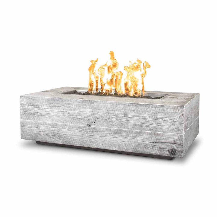 Coronado 60" Fire Table, Wood Grain GFRC Concrete | TOP Fire Pit-IVORY60