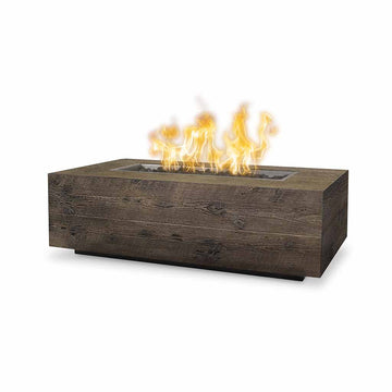 Coronado 96" Fire Table, Wood Grain GFRC Concrete | TOP Fire Pit