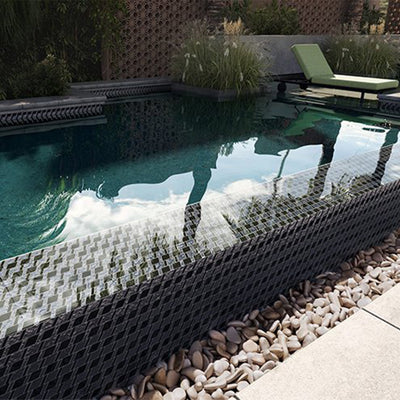 Stellar Mixed Glass Pool Tile | Murrine Mosaics