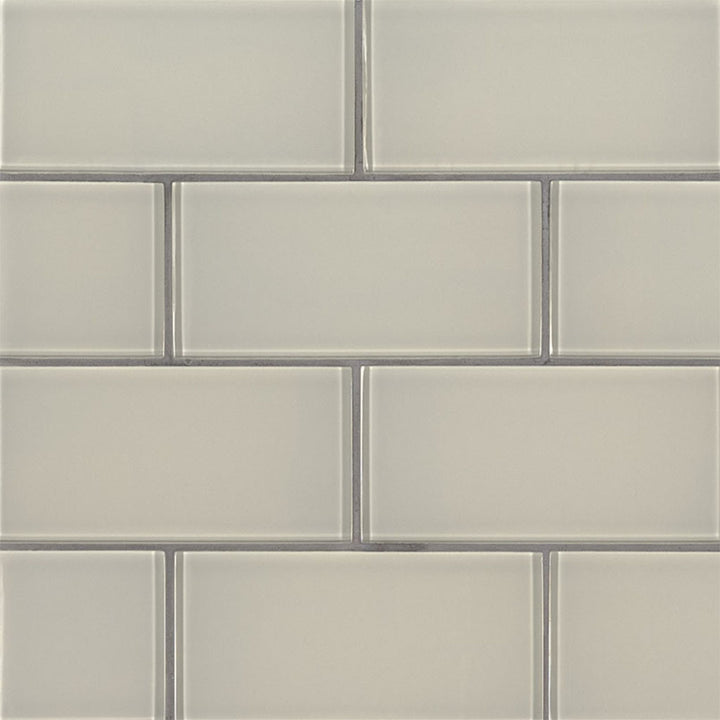 Snowcap White, 3" x 6" | SMOT-GL-T-SNWHT36 | MSI Glass Subway Tile