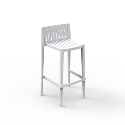 Spritz Bar Stool | Modern Outdoor Patio Chair by Vondom - White