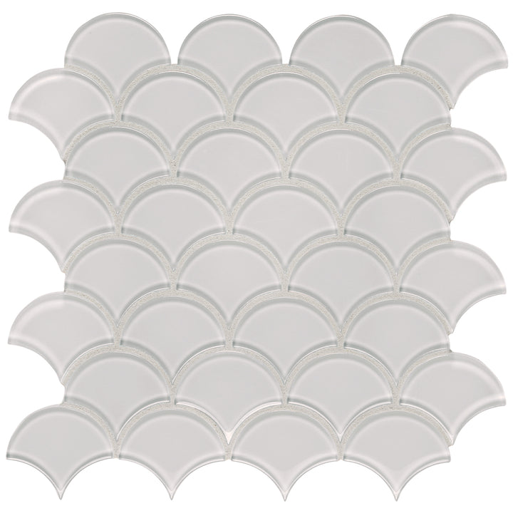 Skylight, Scallop Glass Tile | Tesoro Backsplash & Wall Tile