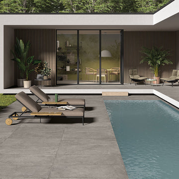 Soreno Gray, 24" x 48" | MSI 2CM Porcelain Paver, LPAVNQUAGRA2448