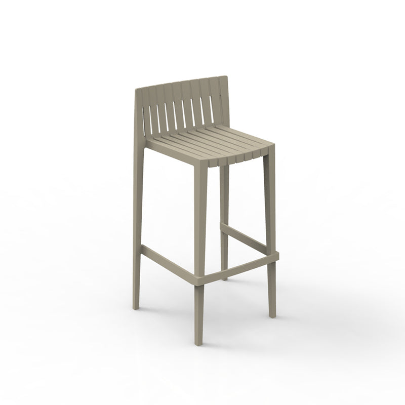 Spritz Bar Stool | Modern Patio Furniture by Vondom - Ecru