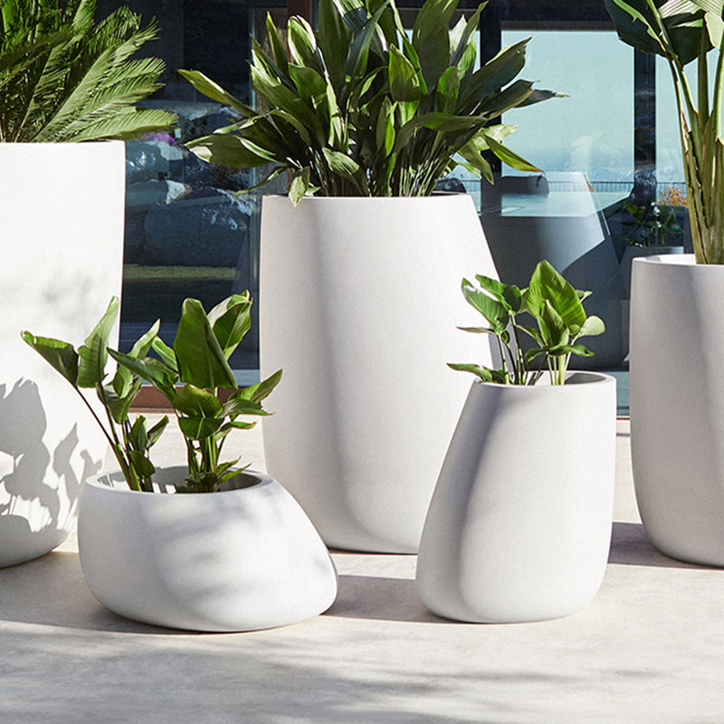 Stone Planters | Modern Patio Accessory