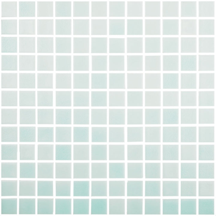 Fog Green Cannes Slip Resistant, 1" x 1" - Glass Tile