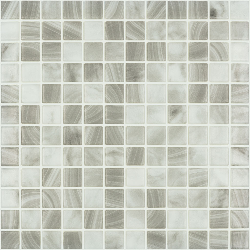 Nature Pearl Matte 1 X 1 Glass Tile Vidrepur Nature Aquablu Mosaics