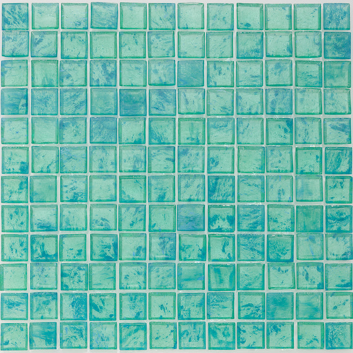 Sea Glass Arcadia 1x1 Glass Tile | E11.690.03S | American Glass Mosaics