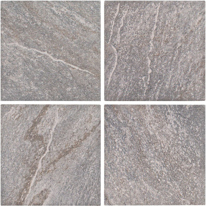 Stone Quartz Series Grigio, 6" x 6" Tile | ALXSTONGRIGIO6 | Tesoro Porcelain Pool Tile