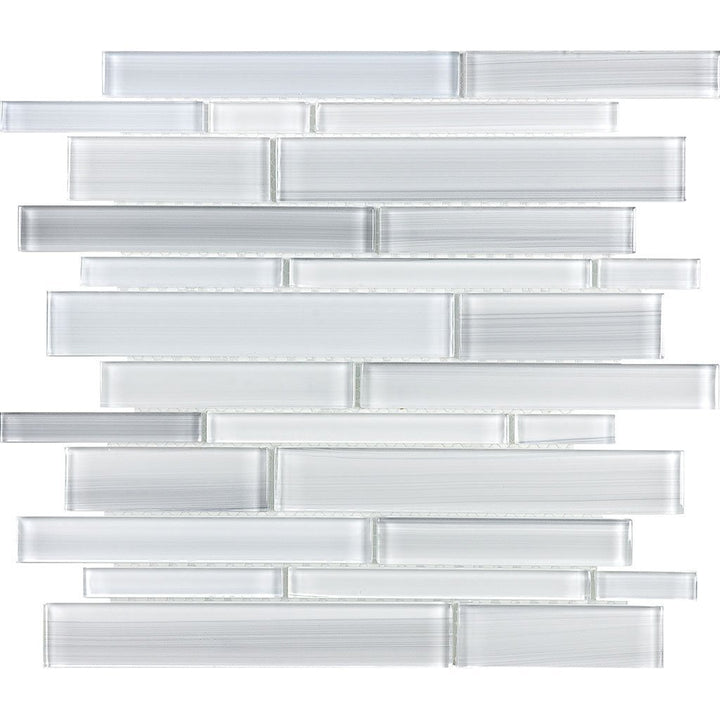 ANAFUSIICERS - Aquatica Ice, Linear Mixed - Glass Tile