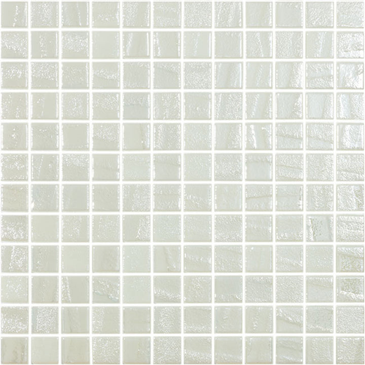 Laguna Fire White, 1" x 1" | Glow in the Dark Glass Tile by Vidrepur