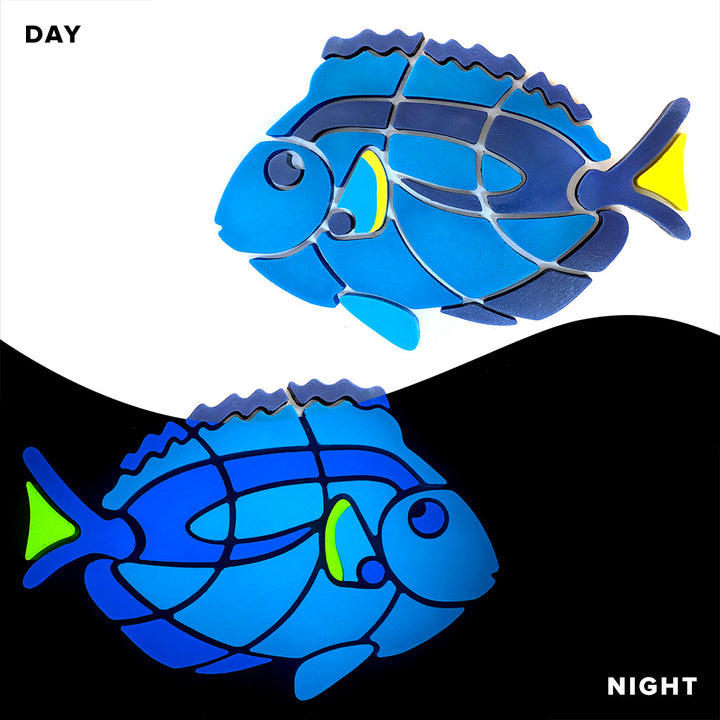 Blue Tang, Left and Right | BT-S-LR | Glow in the Dark Pool Mosaics