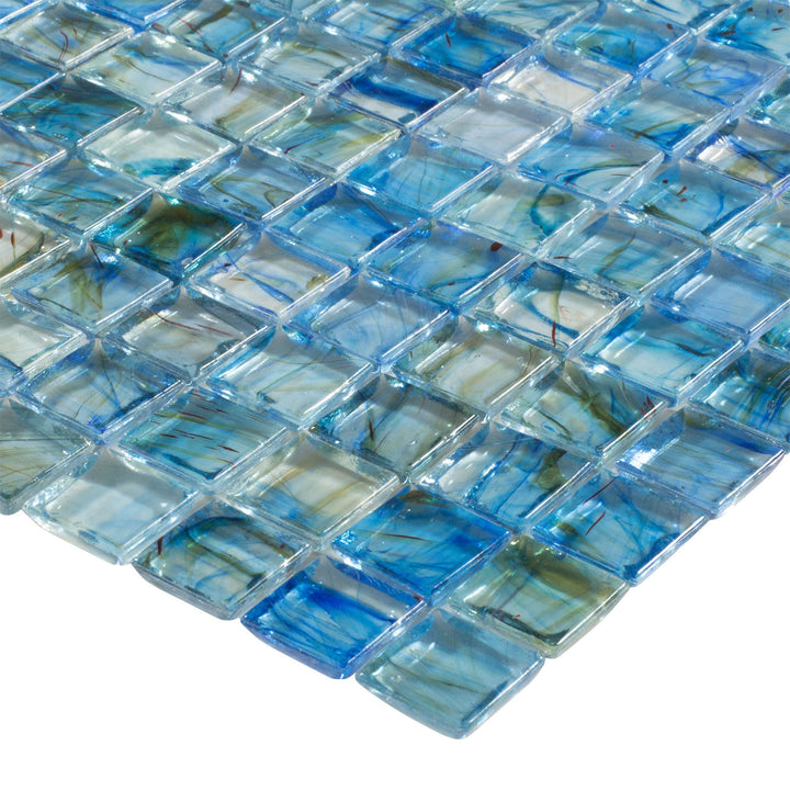 CHIGLAAD167 Lagoon, 1" x 1" - Glass Tile