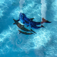 Double Bottlenose Dolphin-B With Baby W/Shadow | PORC-BD2DB-36/SH ...