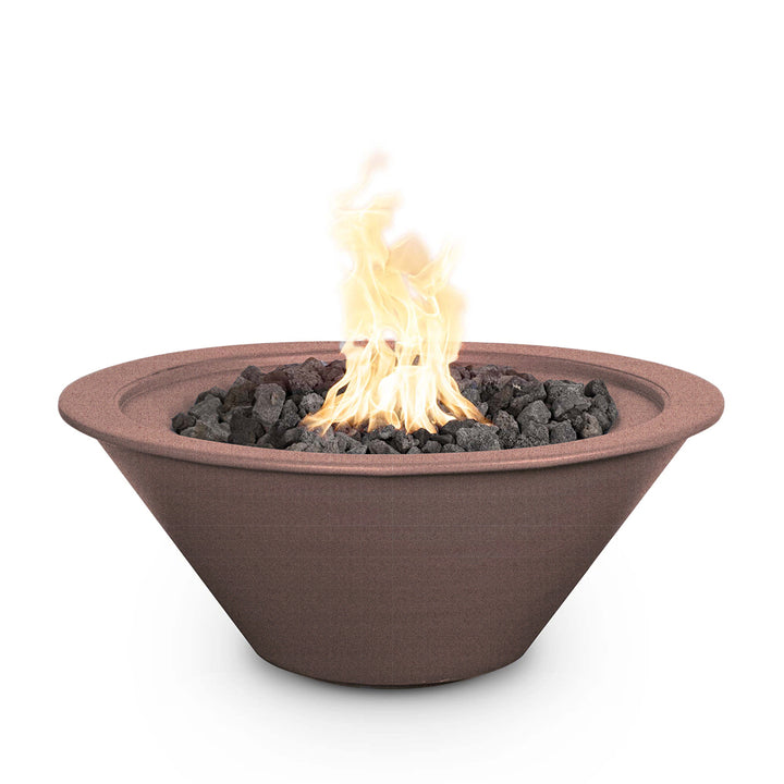 30" Round Cazo Fire Bowl - Powder Coated Metal - Java - The Outdoor Plus