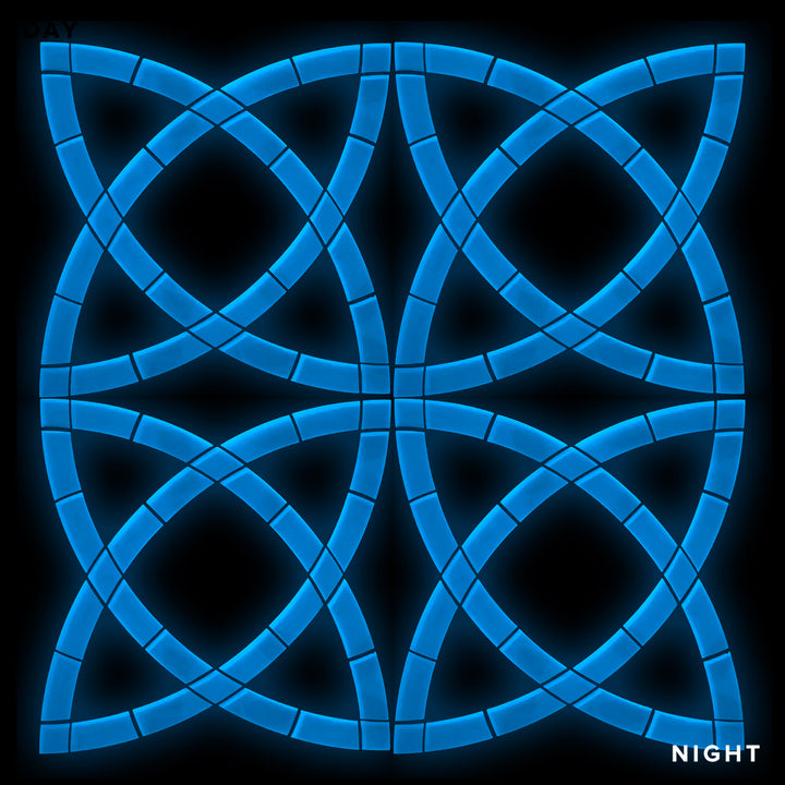 Celtic Knot, 4-Pack | Glow in the Dark Pool Tile