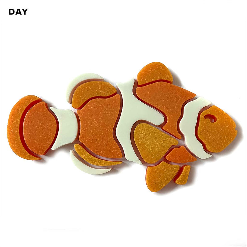 Clownfish, Right Pool Mosaic | Glow in the Dark Pool Tile by Element Glo