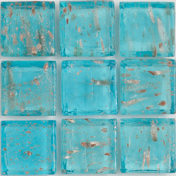 Apatite Aventurina 1x1 Glass Tile | E11.169.05S | American Glass Mosaics