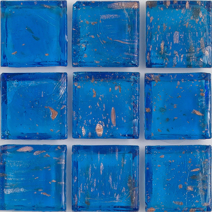 Tanzanite Aventurina 1x1 Glass Tile | E11.236.05S | American Glass Mosaics