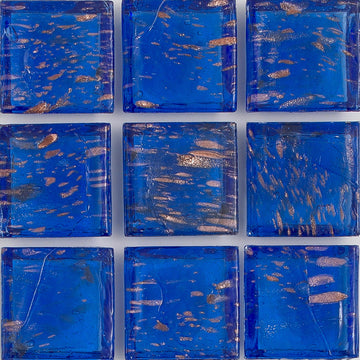 Lapis Aventurina 1x1 Glass Tile | E11.266.05S | American Glass Mosaics