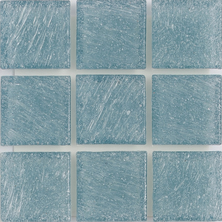 Aquamarine Sand 1x1 Glass Tile | E11.379.21S | American Glass Mosaics