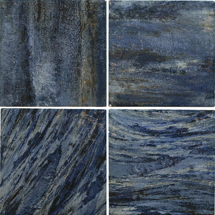 ESTPAINBLUE6 Blu, 6" x 6" (1 box, 44 pcs) - Porcelain Pool Tile