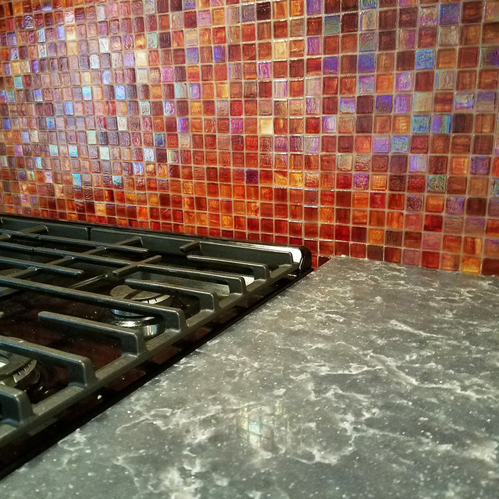 Carnelian, 1" x 1" | JI0359 | Hirsch Mosaic Glass Tile