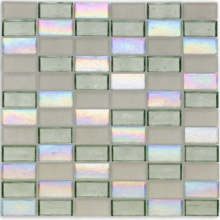 Shell, 1" x 2" Stacked - Glass Tile