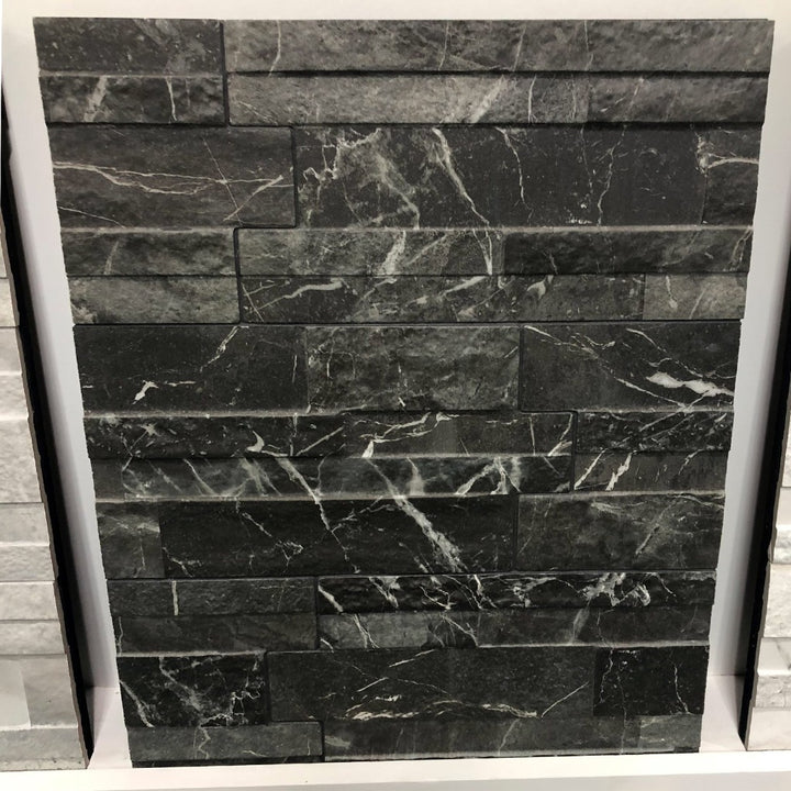 Black Ledgerstone Tile | KRAMARMBLACK615 | Porcelain Pool Tile