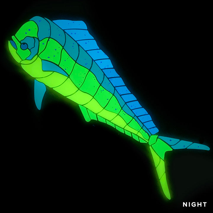 Bull Mahi, Left Pool Mosaic | Glow in the Dark Pool Mosaic TileBull Mahi, Left Pool Mosaic | Glow in the Dark Pool Mosaic Tile