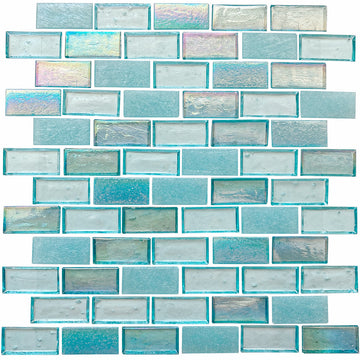 Amalfi, 1" x 2" Staggered | Glass Tile | American Glass Mosaics