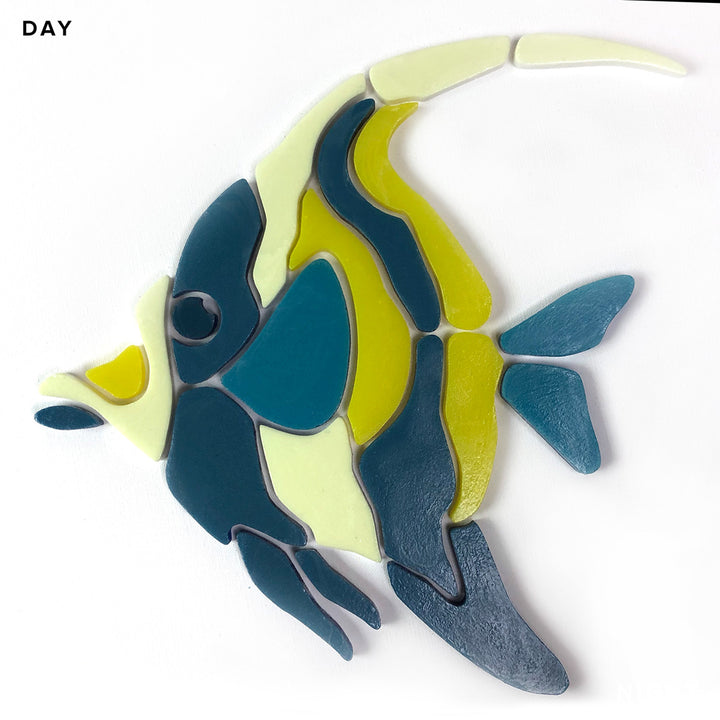 Moorish Idol Fish Pool Mosaic | Glow in the Dark Pool Tile by Element Glow