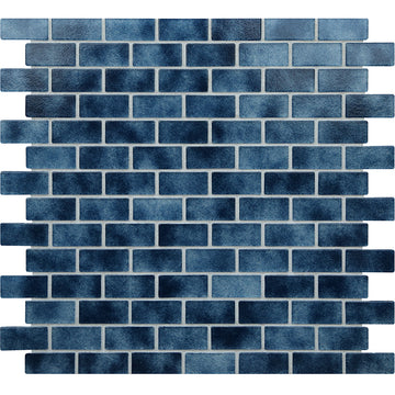 Azurite Natural, 3/4" x 1-5/8" Glass Pool Tile | Murrine Mosaics