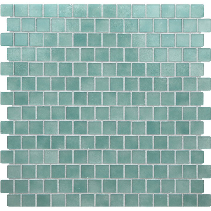 Aquamarine Natural, 3/4" x 3/4" Glass Pool Tile | Murrine Mosaics