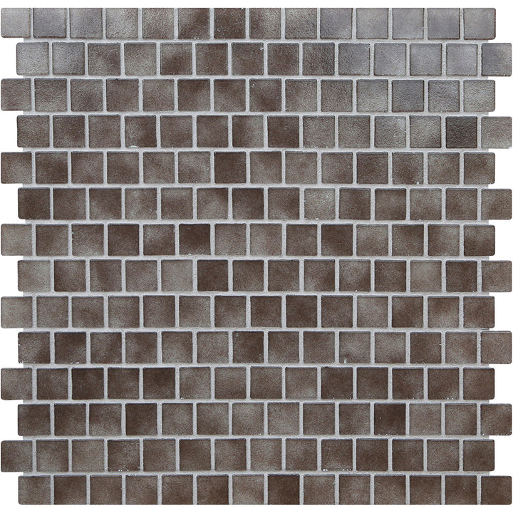 Smokey Topaz Natural, 3/4" x 3/4" Glass Pool Tile | Murrine Mosaics