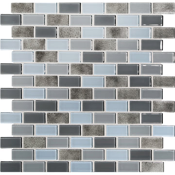 Oyster Natural, 3/4" x 1-5/8" Glass Pool Tile | Murrine Mosaics