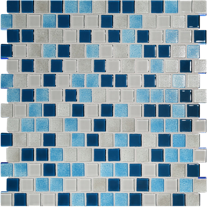 Big Sky Natural, 3/4" x 3/4" Glass Pool Tile | Murrine Mosaics