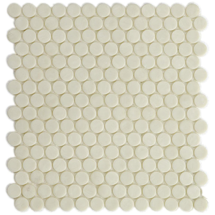 Birch Barrels, 6/8" Glass Penny Round Tile | Glass Tile by SICIS