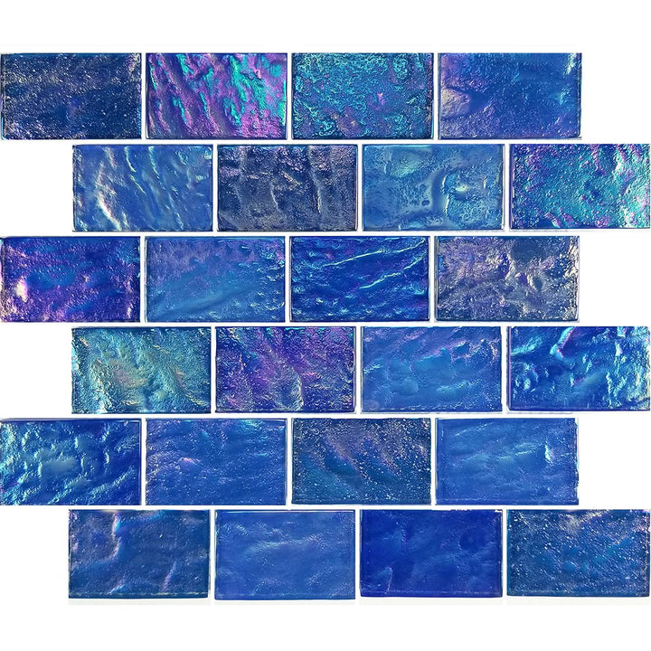 Light Blue Blend, 2" x 3" | GC64872B12 | Mosaic Glass Tile