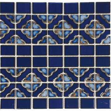 POWPLDPQ30PT Aquatica Terra Blue, 6" x 6" - Porcelain Pool Tile