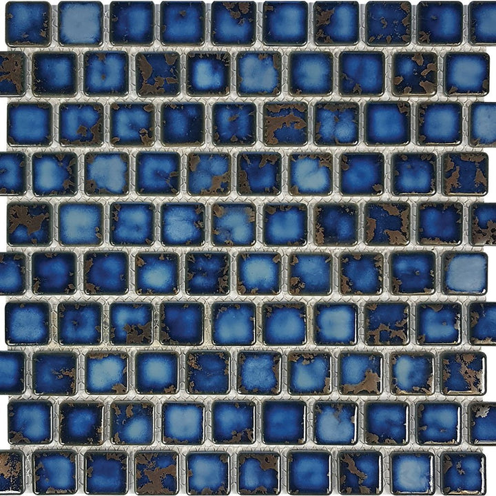 POWPLHM113PT Aquatica Terra Blue, 1" x 1" - Porcelain Pool Tile